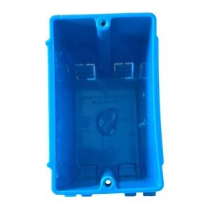 Carlon B118A Blue PVC 1-Gang 18 Cu In New Work Electrical Outlet Box